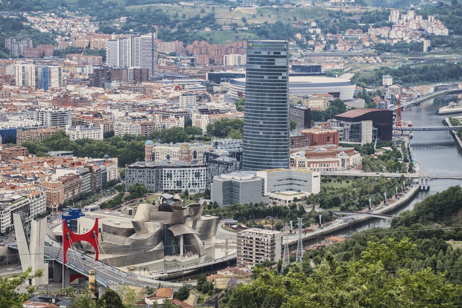 Bilbao view from above